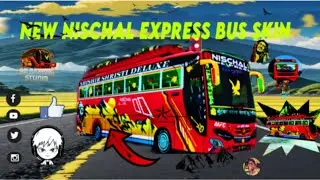 #Bussid New Nischal Express Bus Skin ||NO Password || SKIN CREATED BYY@spx_brand0 