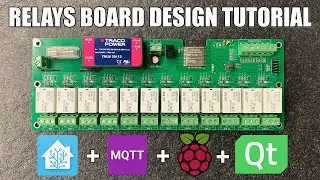 Esp32 Custom Relays Board for Home Assistant with Qt Rasperry Application