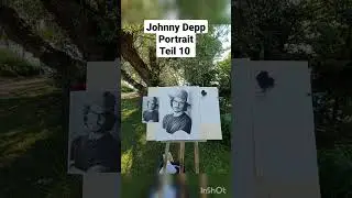 🎨 Teil 10 meiner Serie: Das Portrait von Johnny Depp entsteht! 🌟 #Kunst #Portraitmalerei #JohnnyDepp