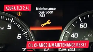 Acura TLX OIL CHANGE and RESET Explained