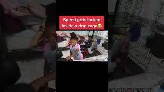 Ishowspeed gets locked in a dog crate 😂