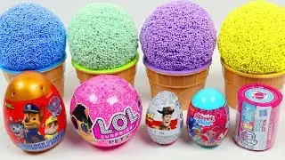 Play Foam Ice Cream Surprise Cups with Paw Patrol, Toy Story, LOL Dolls, MLP, & More!