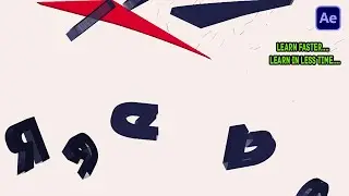 After Effects Tutorial_ explosion & create logo with shatter effect in After Effects. no plugin.