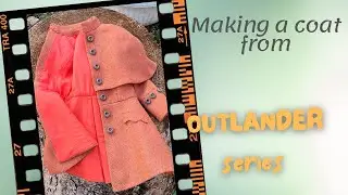 Making a half scale coat seen in "Outlander" series.  #outlandercostume #halfscalecostume #sew