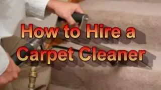 How to Hire a Carpet Cleaner