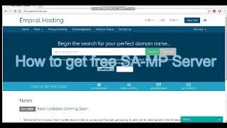 How to get Free SA-MP Server!