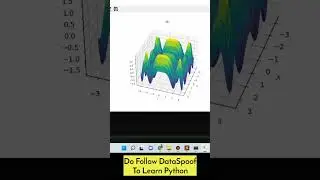How to make 3d graphs in python