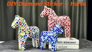 DIY Mosaic Resin Diamond Sticker Horse