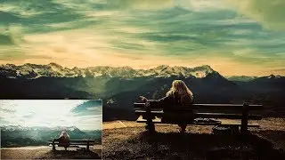 Photoshop Tutorials :  Easily and Quickly change a Sky and Dramatic Colors sky in photoshop