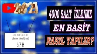 İZLENME SÜREMİ NASIL ARTTIRDIM! ( youtube 4000 saat izlenme nasıl yapılır ) '' Yeni 2021 ''