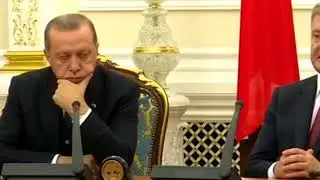 Эрдоган на встрече с Порошенко