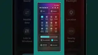 One UI 6 - Access Full Quick panel with a Swipe
