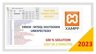 [FIXED] Error: MySQL shutdown unexpectedly | MySQL is not working in XAMPP Server | PhpMyAdmin Error