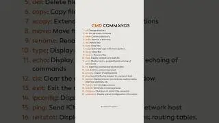 Top 20 CMD Commands You MUST Know 💻 | Windows Command Prompt Tutorial 