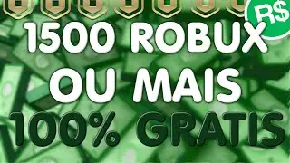 1500 ROBUX! Como Ganhar ROBUX de Graça no ROBLOX!! - MÉTODO 100% FUNCIONAL
