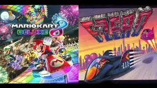 Mario Kart 8 Deluxe Vs. F-Zero - Kalimari Desert X Mute City