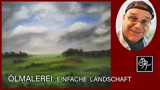 ÖLMALEREI – einfache Landschaft | OIL PAINTING – simple Landscape 