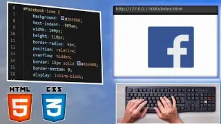 How To Create Facebook Logo Using HTML and CSS  tutorial - Asmr Programming
