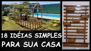 18 idéias com madeira, para sua casa, faceis de fazer - with recycled wood.