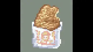 Fried chicken chop | Pixel art