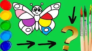 bolalar uchun kapalak chizish | drawing a butterfly for children | рисуем бабочку детям