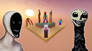 Surviving Every Horror Mod On Minecraft Skyblock