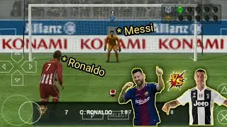 Messi VS Ronaldo | penalty shootout | mobile | ppsspp