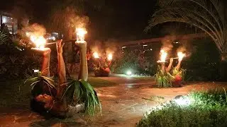 AMAZING FIRE SHOW IN MOOREA ISLAND