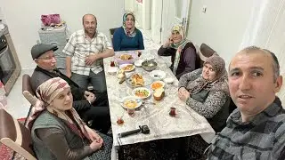 Bugün sütlaç tereyağı kuru fasülye kavurması öğlen yemeği kayınçıda akşam sohbeti