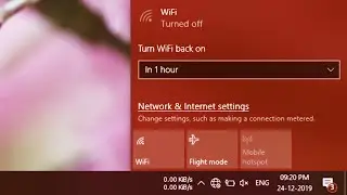 Turn WiFi Back On Manually Windows 10 | Method: 1/6
