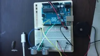 arduino HC-sr04 projects - ultrasonic door alarm / motion sensor