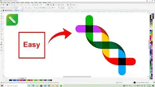 How To Create DNA Logo Design in Coreldraw || DNA Logo Design ideas💡