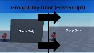 How To Make A Only Group Door Pass! (Free Script)