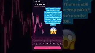 Bitcoin Just Fell Under $20,000! 🥵 #shorts
