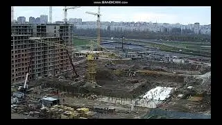 Монтаж башенного крана кб 581. Часть 9. Установка стрелы. Ч. 1
