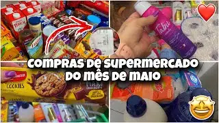 COMPRAS DE SUPERMERCADO DO MÊS DE MAIO - vlog e valor total