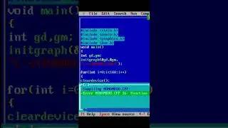 Create text animation in C | C Graphics 
