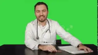 Smiling Male Doctor At Medical Office On a Green | Stock Footage - Videohive