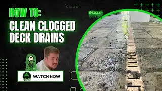 Deck Drain Cleaning | Channel Drain Flush & Drain Cap Installation