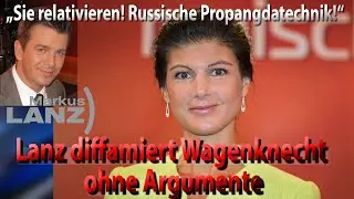 Wie Sahra Wagenknecht Markus Lanz argumentativ auseinandernimmt und trotzdem ein Makel bleibt