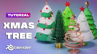 Blender 3D | Modeling Christmas Trees | Tutorial for Beginners