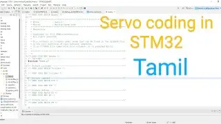 #servo  motor coding and configuration in #stm32   board in tamil. PWM signal generation cube IDE