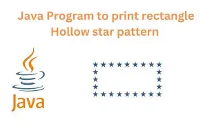 Java Program to print Rectangular Hollow Star Pattern