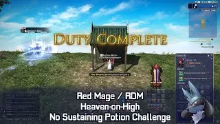 FFXIV RDM HoH Solo ZERO Sustaining Potion Challenge CLEAR!