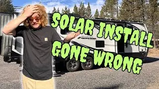 RV Solar Install GONE WRONG - SHOCKING electrical issues in this Outdoors RV 25RDS
