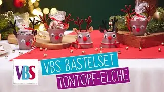 VBS Bastelanleitung -  Tontopf Elche