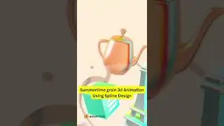 Summertime grain 3d Animation Using Spline Design || 