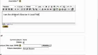 Create Moodle Profile (captioned)