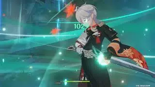 Kazuha burst combo || Genshin Impact