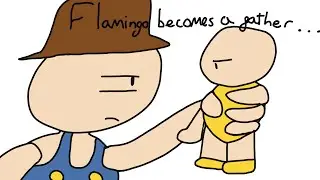flamingo becomes a father
